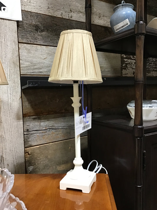 Small Buffet Lamp  - White