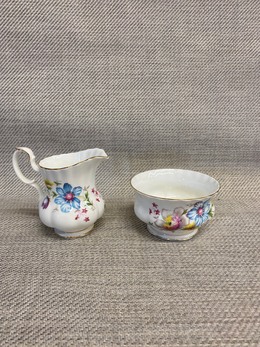Royal Albert Cream & Sugar