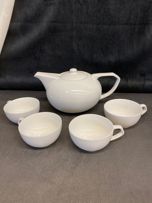 5PC David's Tea Set - White