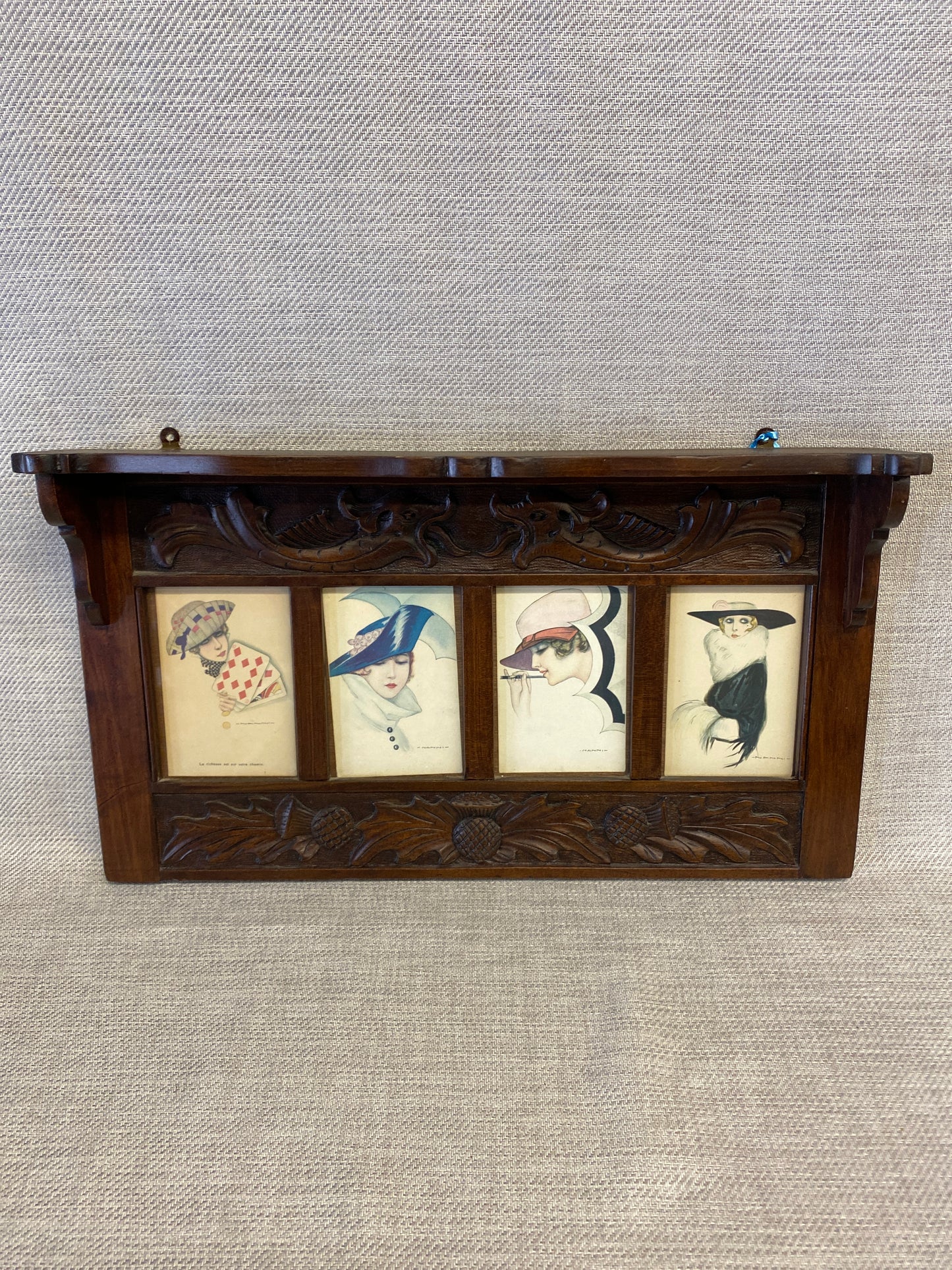 Vintage Wall Mount Shelf - Photo Frame