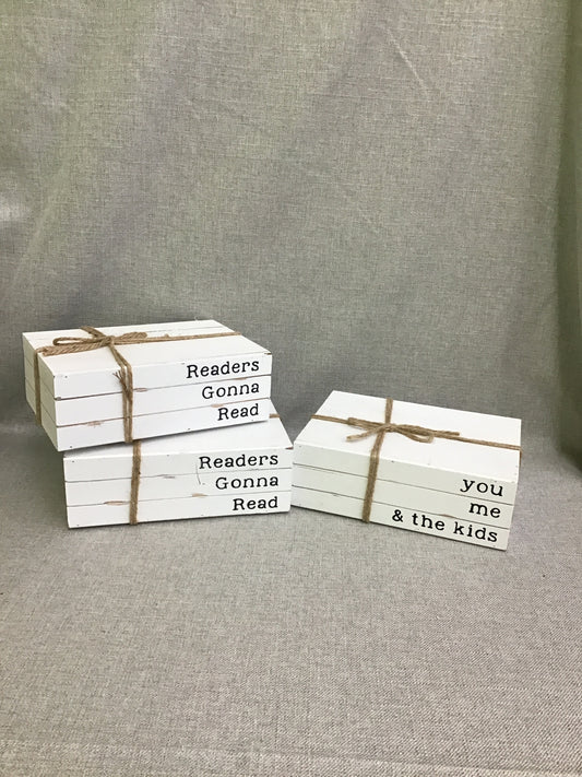 Wood Book Stacks (New)