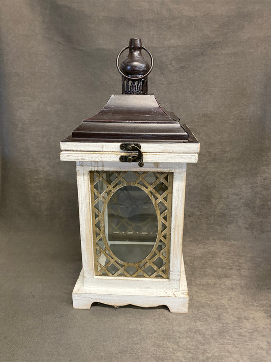 Pier 1 Candle Lantern - Metal & Glass