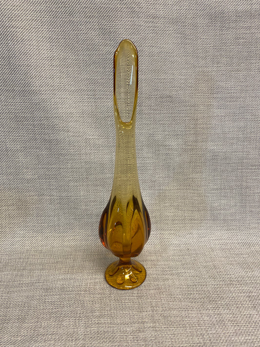 Vintage Viking Epic Swung Vase - Amber