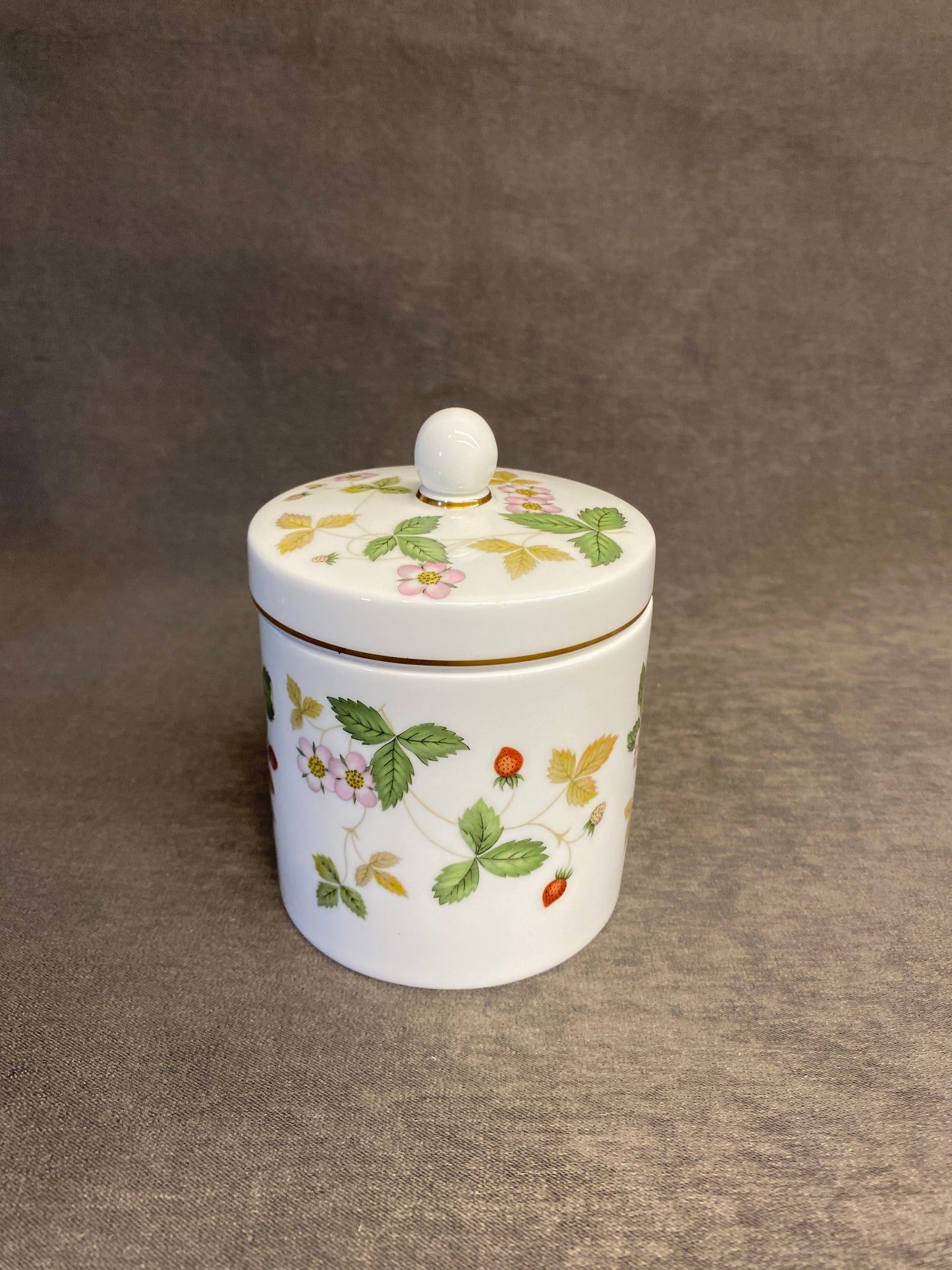 Wedgwood "Wild Strawberry" Candy Jar