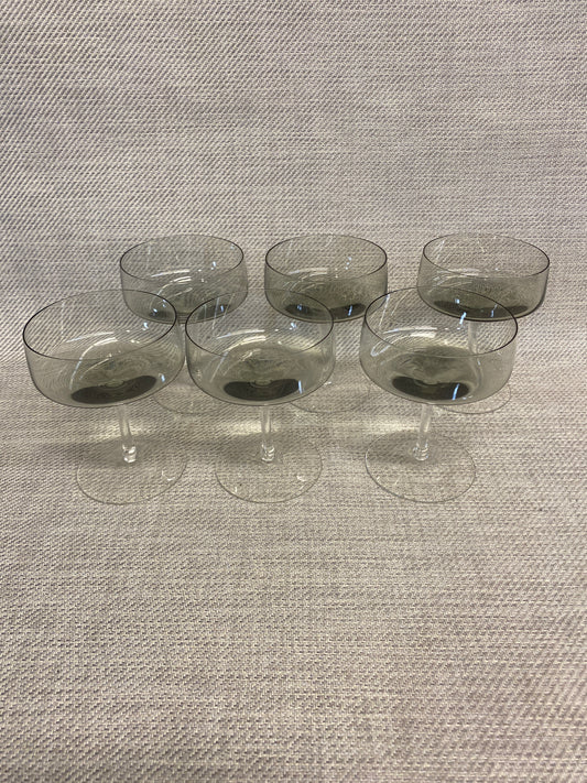 Cora Smoke SET 6 Champagne/Tall Sherbet