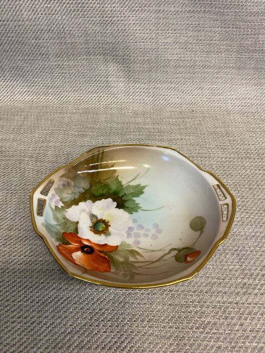 Hand Painted Nippon Bowl - Poppies