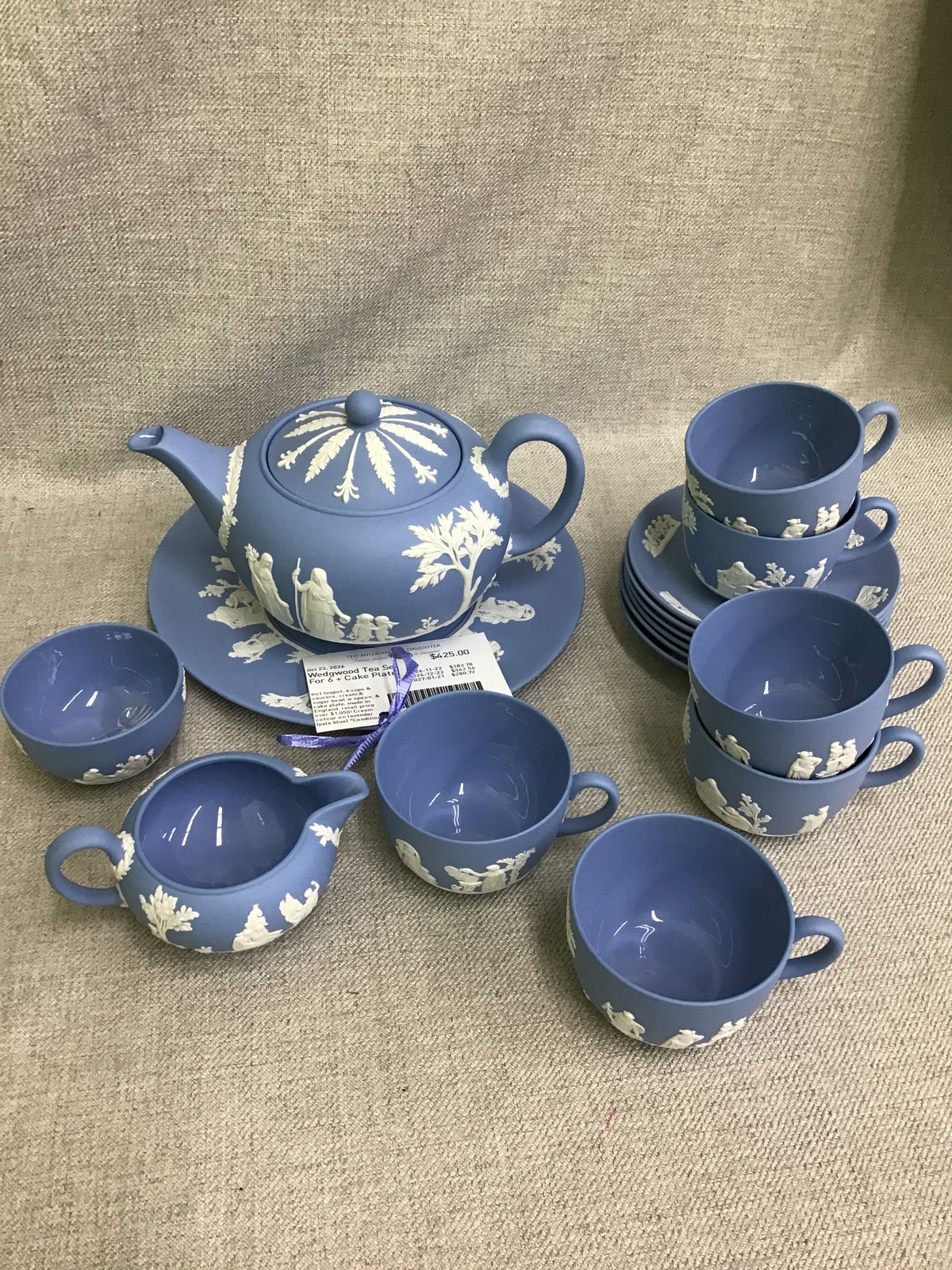 Wedgwood Tea Set For 6 + Cake Plate