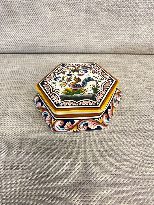 Portuguese Ceramic Trinket Box