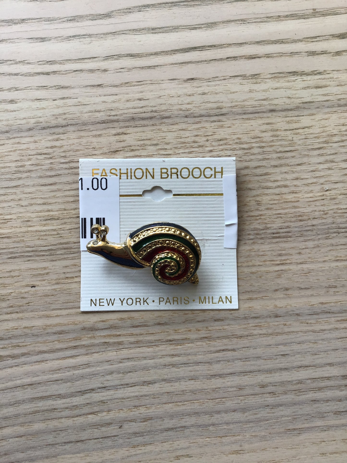 Fashion Brooch- Snail