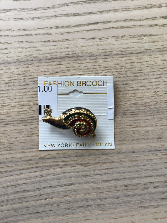 Fashion Brooch- Snail