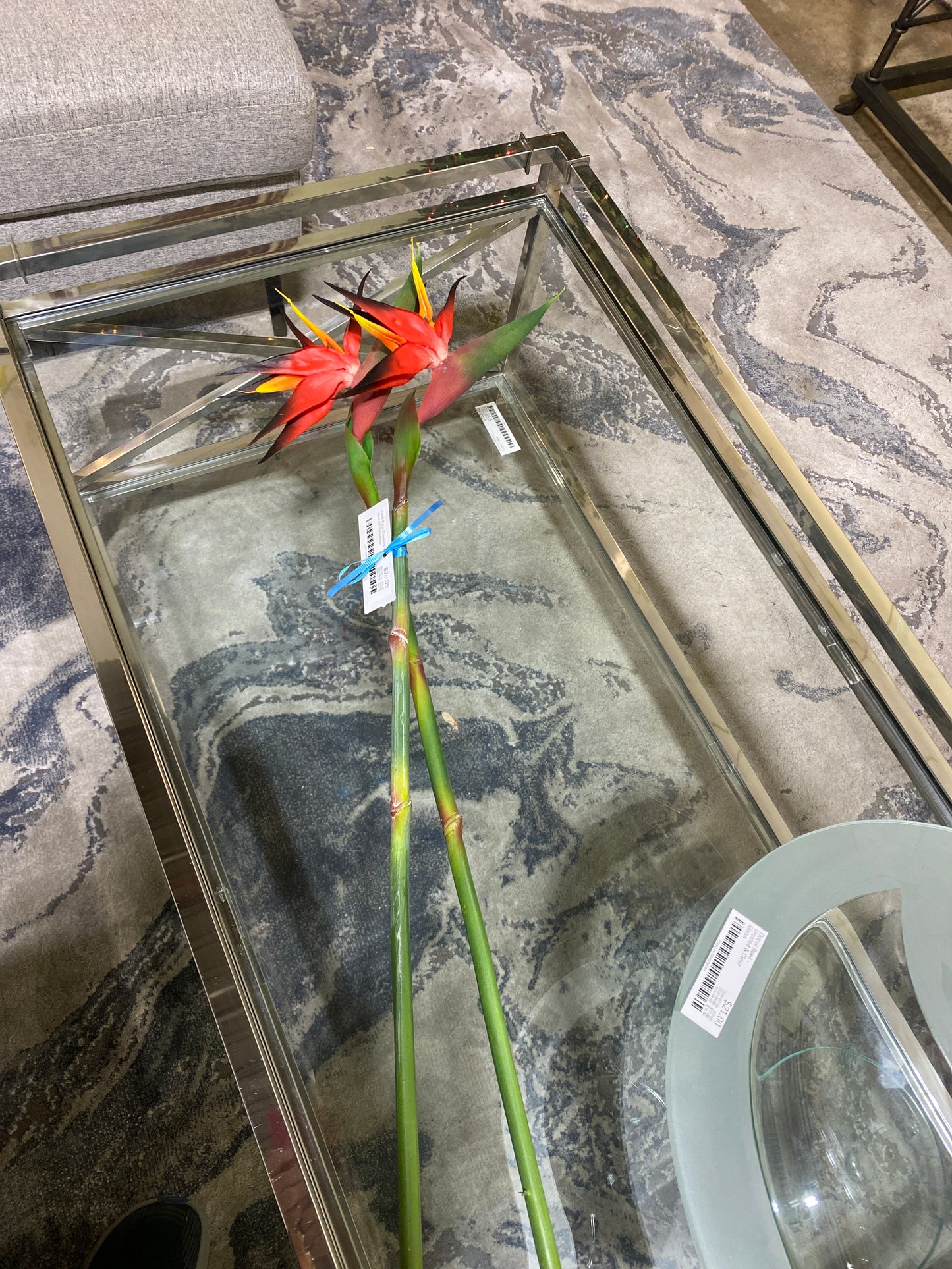 PAIR Faux Flowers - Bird Of Paradise