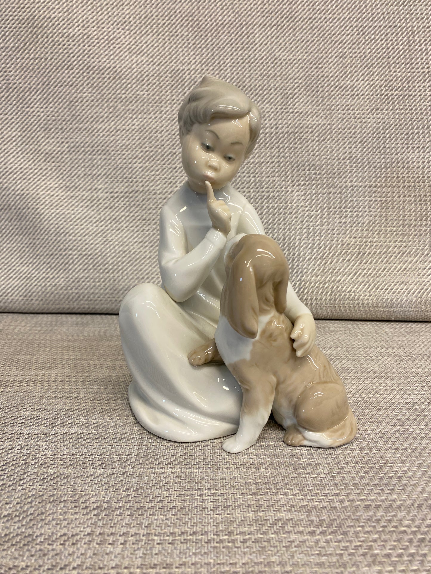 Lladro Figurine - Boy With Dog