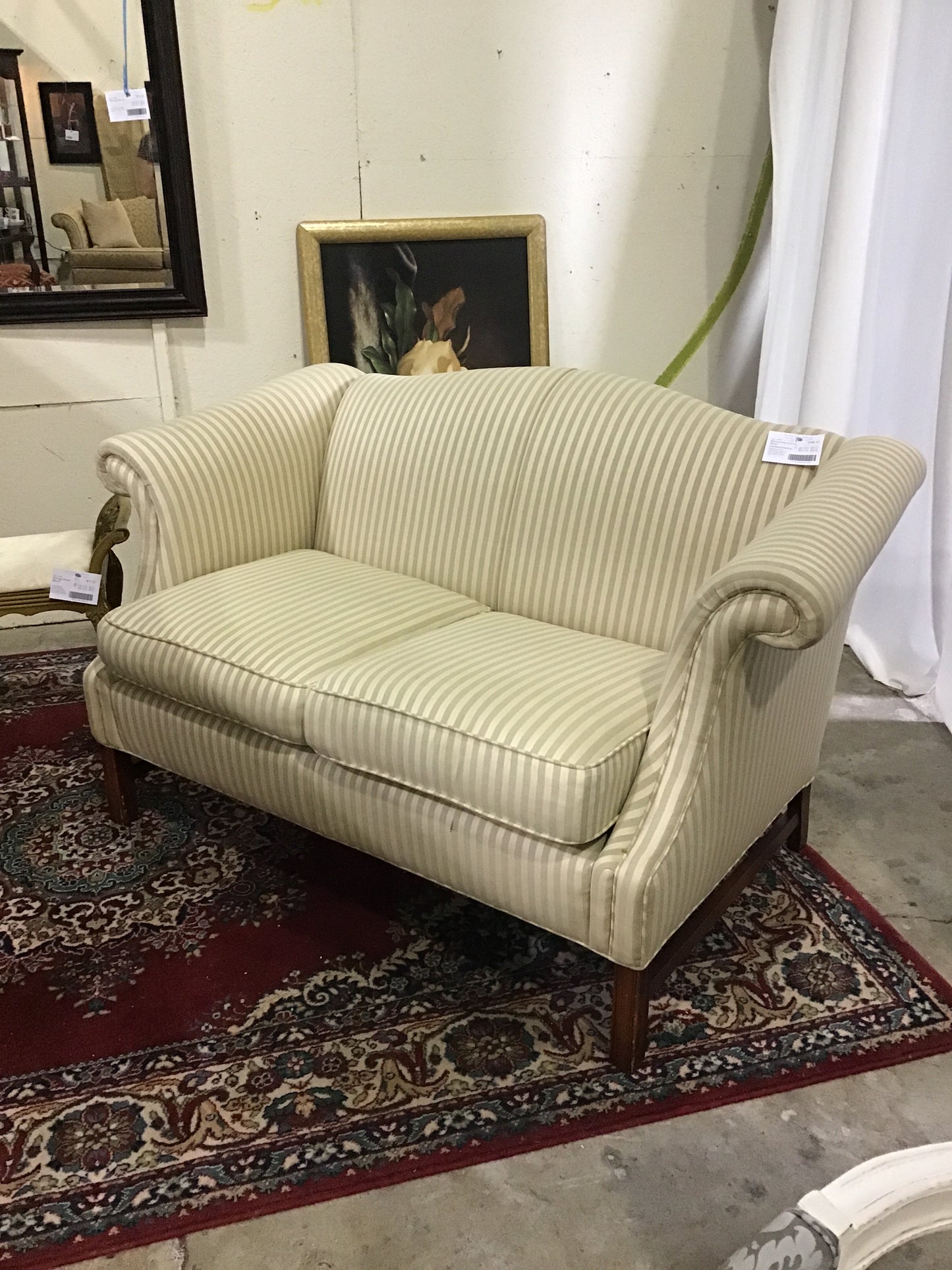 Barrymore Camel Back Loveseat/Settee