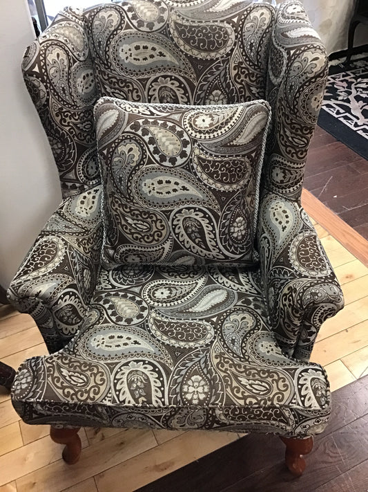 Upholstered Wingback Chair