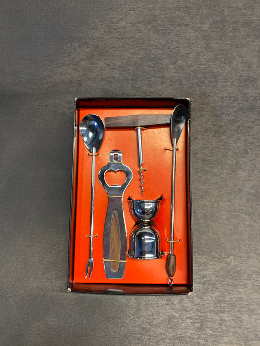 Vintage 5PC Boxed Set Bar Tools