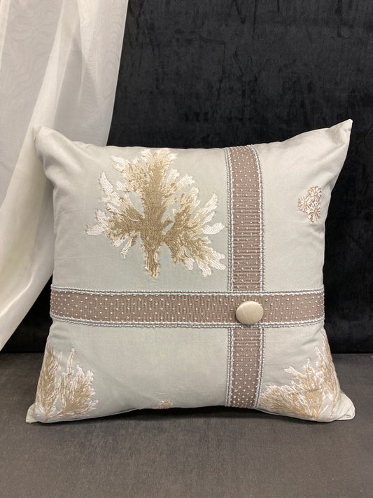 Cushion - Grey Ribbon