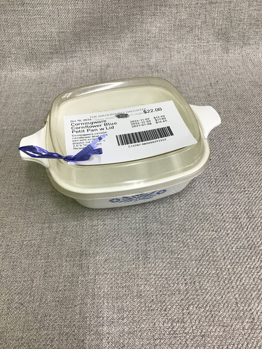 Corningware Cornflower Blue Petit Pan w Lid