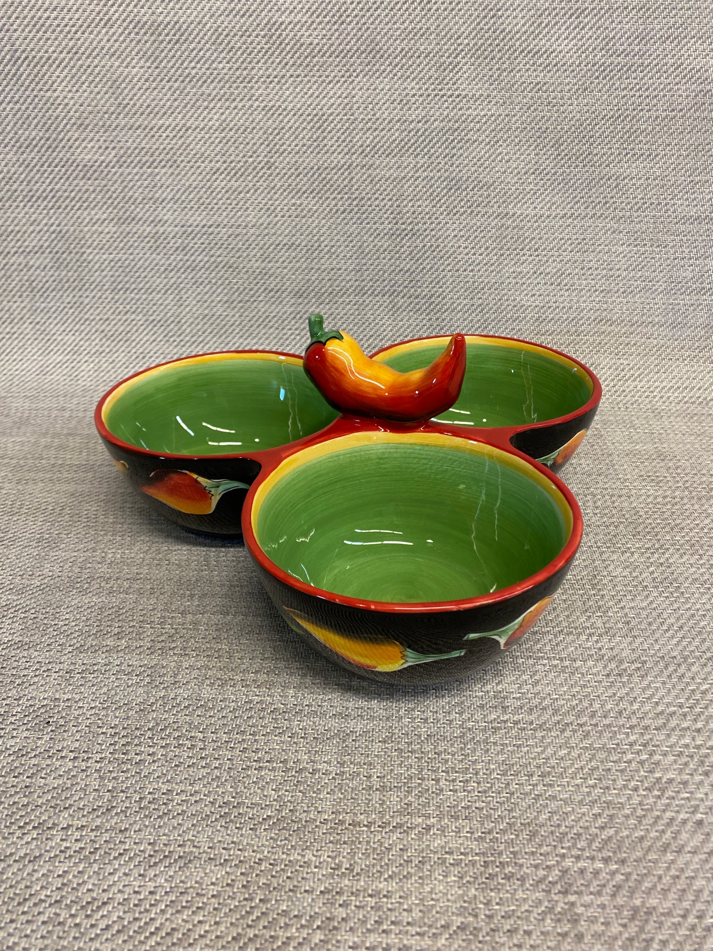 Clay Art "Caliente" Relish Dish