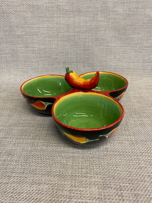 Clay Art "Caliente" Relish Dish