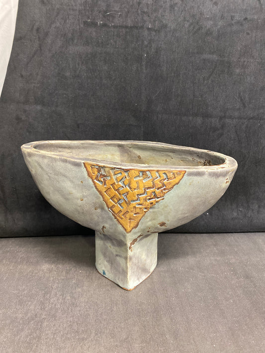 Studio Pottery Pot - Oval