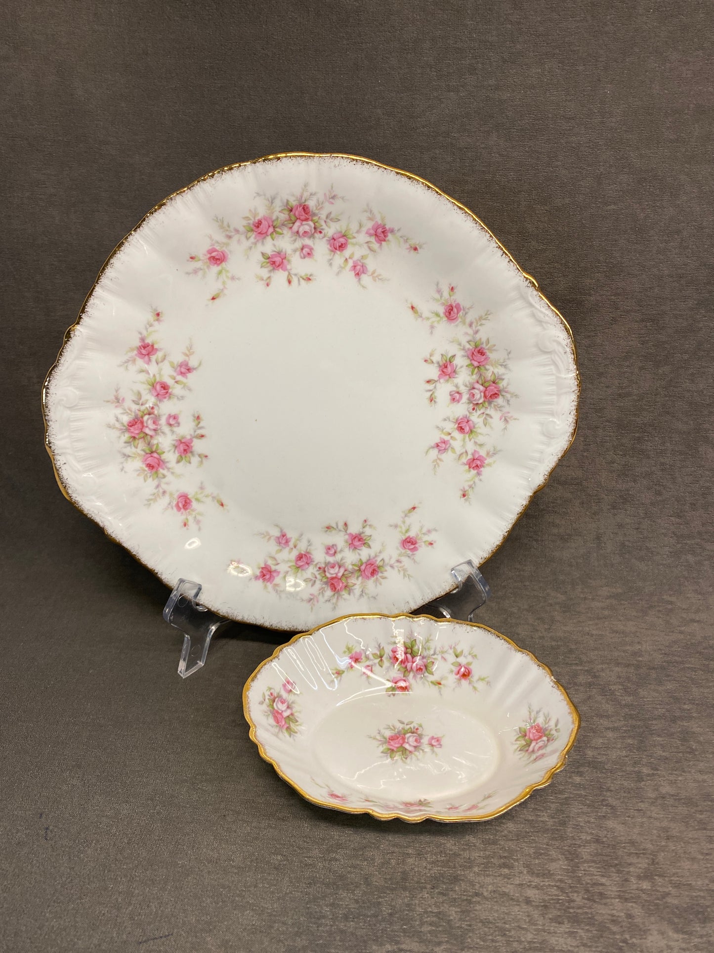 Paragon Cake Plate & Nut Dish