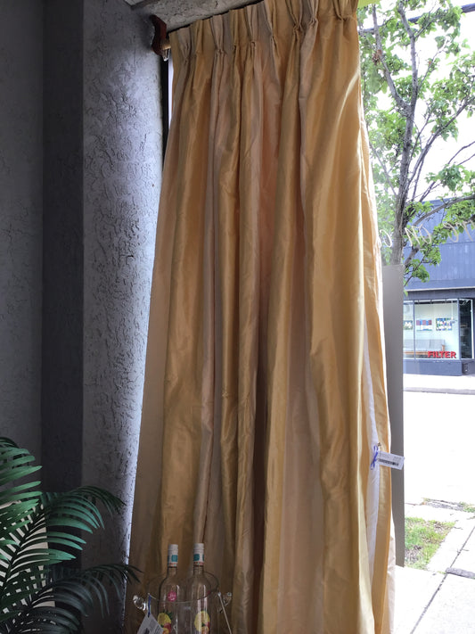 Beautiful French Pleat Silk Curtains