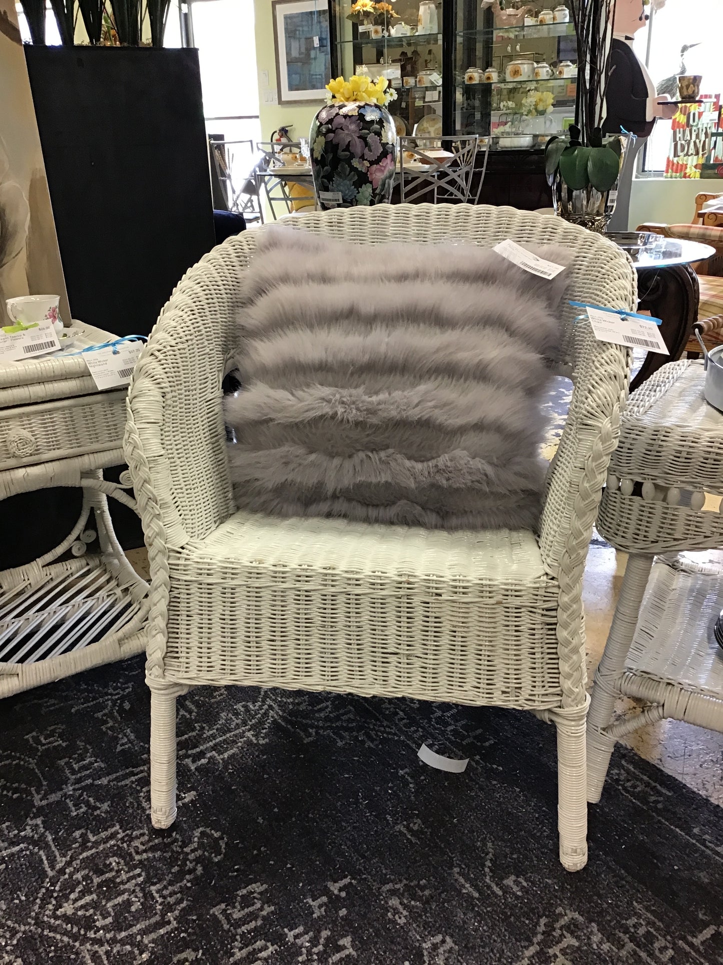 White Wicker Chair