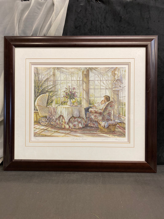 T. Romance Framed Print - Mother's Arms