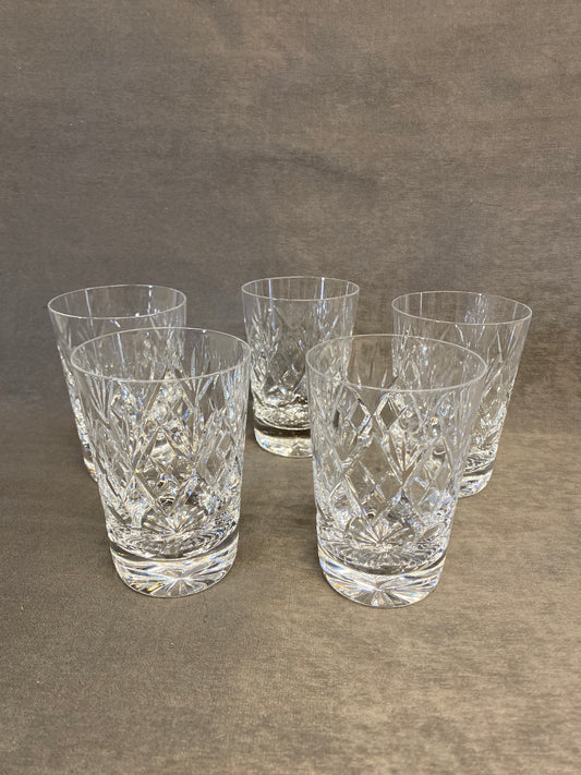 Set 5 Webb Corbett Old Fashioned Glasses
